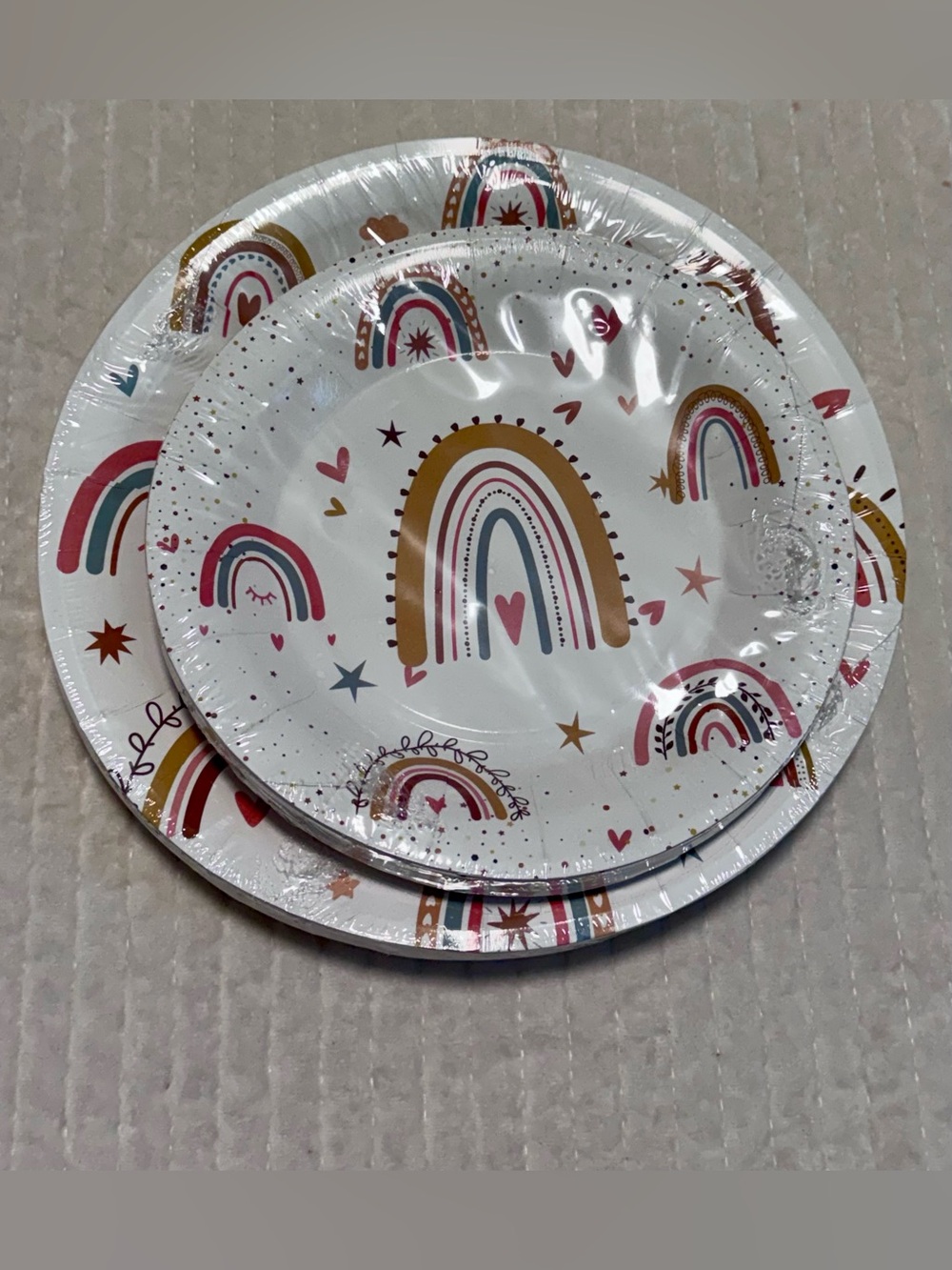 New Boho Rainbow 145 Piece Party Set | Supplies for 20 Guests (2 Sets Available) - Picture 8 of 16